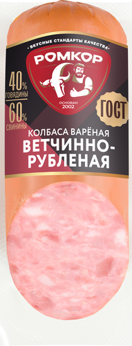 

Колбаса вареная РОМКОР ветчинно-рубленая ГОСТ 350 г