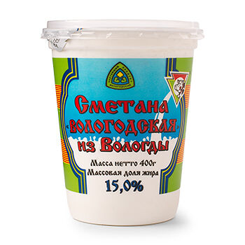 Сметана Вологодская 15%