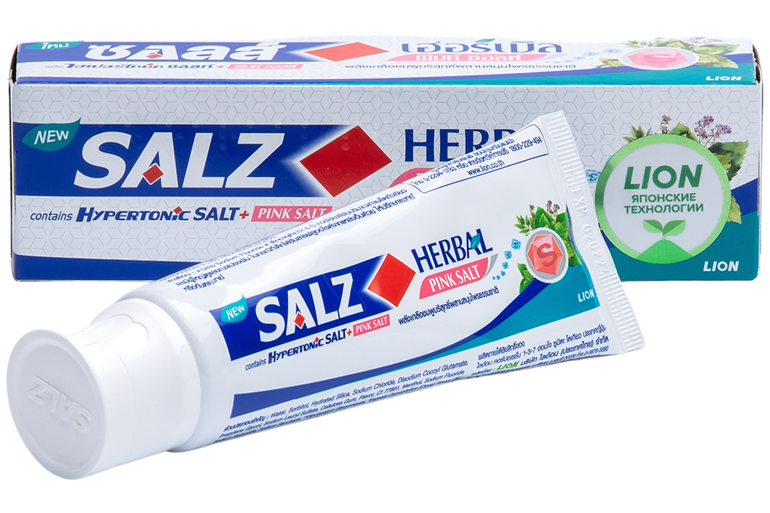 

Зубная паста Lion Thailand Salz Herbal с розовой гималайской солью 90 г