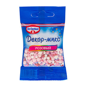 Посыпка кондитерская Dr.Bakers Декор-микс Розовый 10г