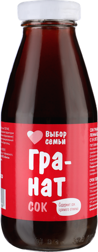 

Сок Выбор Семьи Гранатовый восстановленный 0.3 л