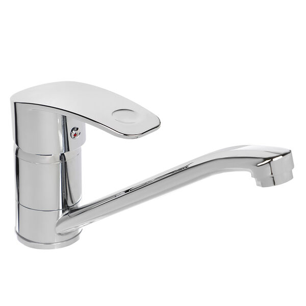 Союзкран смеситель для кухни, низкий излив 25см, керам. картридж 40мм, хром, цинк, sk01-i114