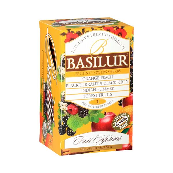 Чайный напиток Basilur Fruit infusion Ассорти ТОМ 1 25 пак*1,8 гр