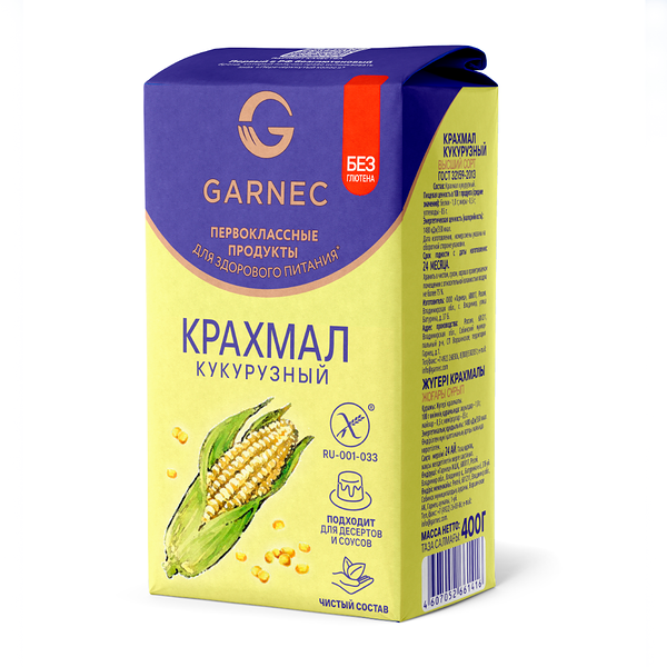 Крахмал кукурузный Гарнец высший сорт