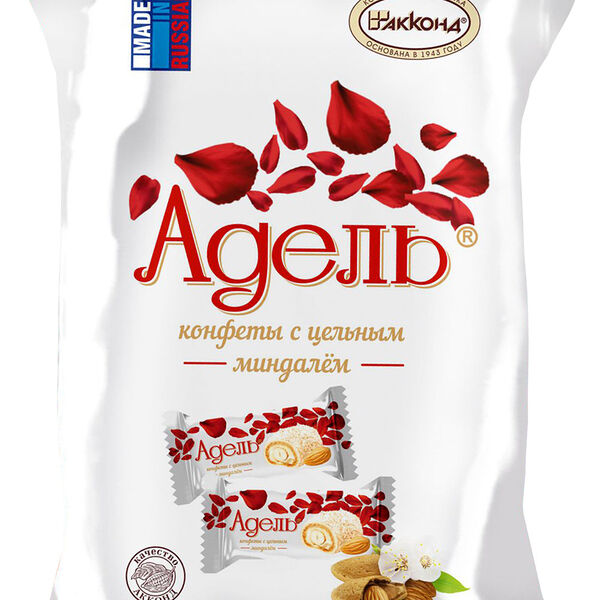 Шоколадные конфеты Акконд Адель с цельным миндалем