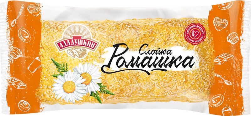 

Слойка Аладушкин Ромашка с сахаром 60 г