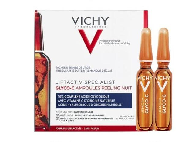 Cыворотка-пилинг для лица Vichy Liftactiv Specialist glyco-c 10 шт 2 мл ночная