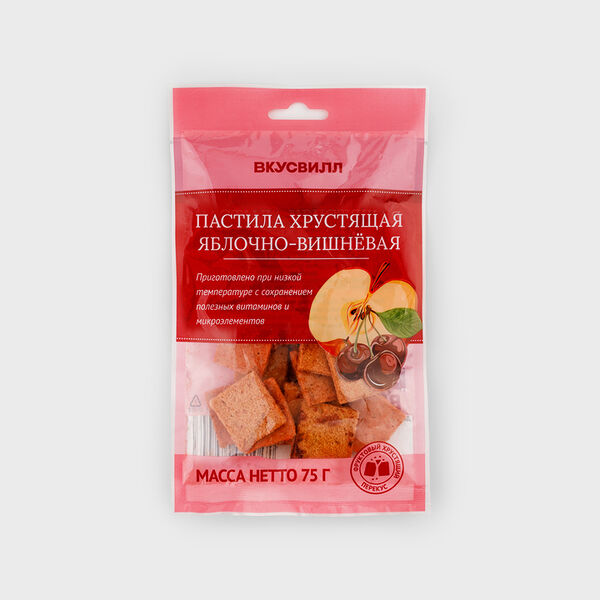 Пастила яблоко-вишня хрустящая