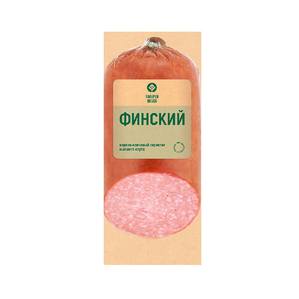 Колбасное изделие в/к салями.Колбаса Сервелат Финский из мяса ц/бр в/с охл в/у порционная нарезка 360г А-т Колос