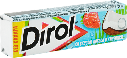 

Жевательная резинка Dirol без сахара кокос и клубника 13.6 г