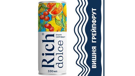Напиток сокосодержащий Rich Dolce Яблоко-Вишня-Грейпфрут 330 мл
