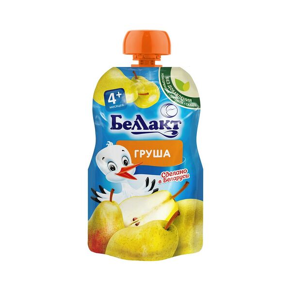 Пюре из груш вес 90г Gualapack ДП гомог, стерил, б/сах Беллакт