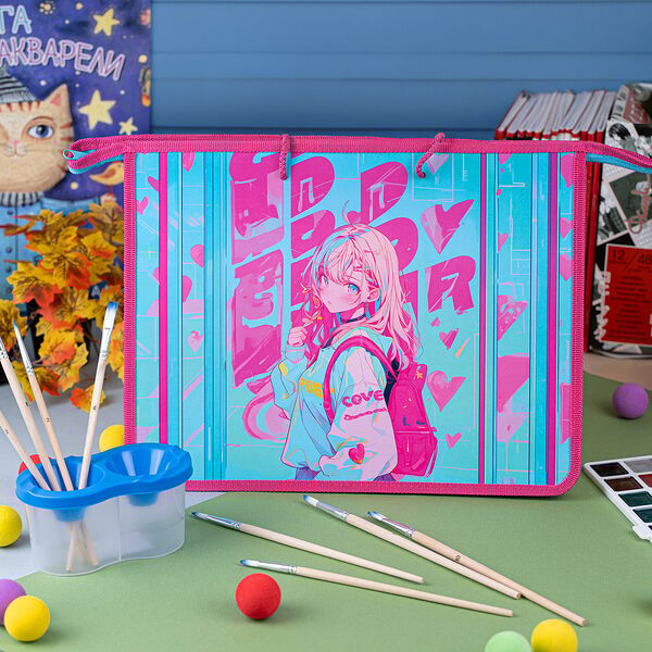 Папка на шнурках, Kid's Fantasy, А4, в ассортименте