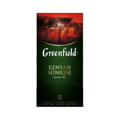 Чай черный Greenfield Kenyan Sunrise кенийский с/я 25п*2г 50г