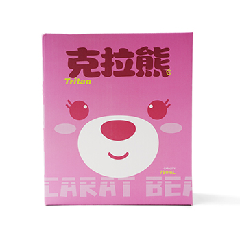 

Бутылка для воды CMSH Мишка с ремешком, цвет розовый, 1шт