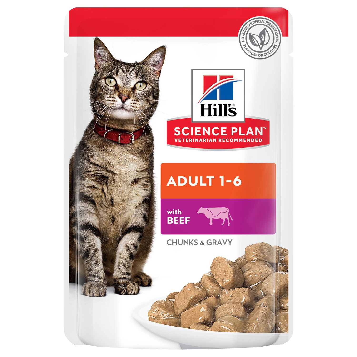 

Корм для кошек Hill's Science Plan adult 1-6 говядина 85 г