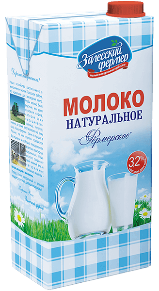 Молоко Залесский фермер 3.2%