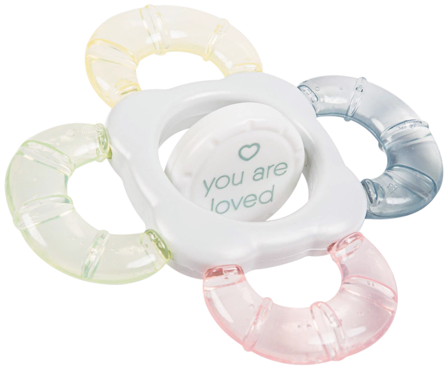 

Прорезыватель-погремушка Happy Baby Teether Rattle с водой от 4 мес