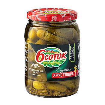 Огурцы маринованные 6 соток хрустящие