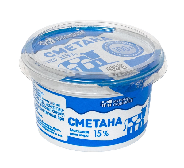 

Сметана Муромское Подворье 15% 200 г