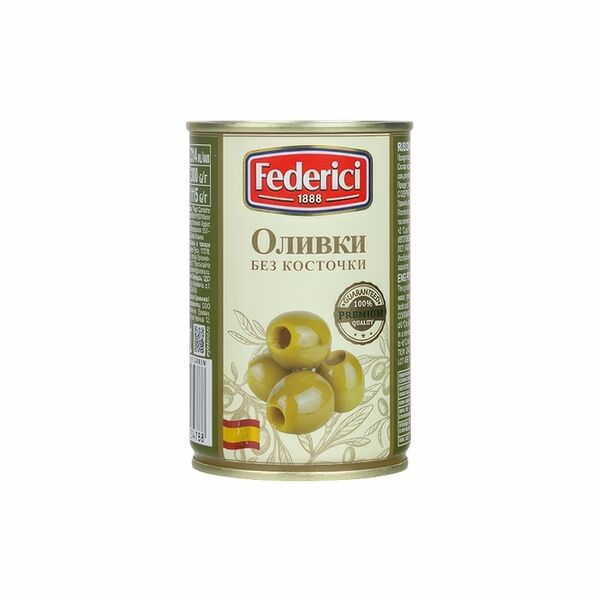 Оливки Federici без косточки, 300 г