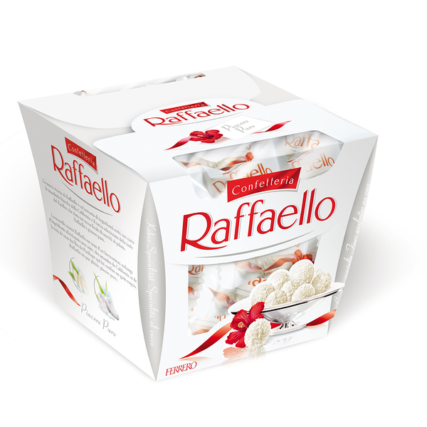 Конфеты Raffaello с цельным миндальным орехом в кокосовой обсыпке, 150 г