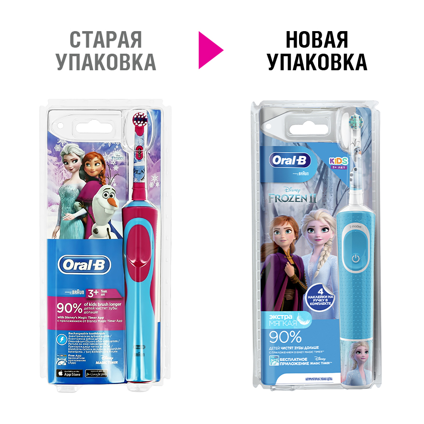 

Электрическая зубная щетка oral-b Stages Power Frozen