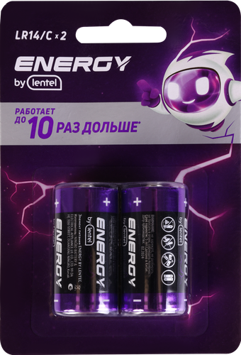 

Элемент питания ENERGY BY LENTEL CLR14-2B, 2 шт