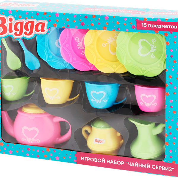 Набор игровой BIGGA Чайный сервиз Арт. 2010A