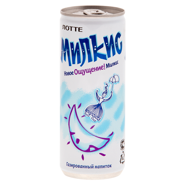 Напиток Lotte Milkis Оригинальный газированный, 0.25 л