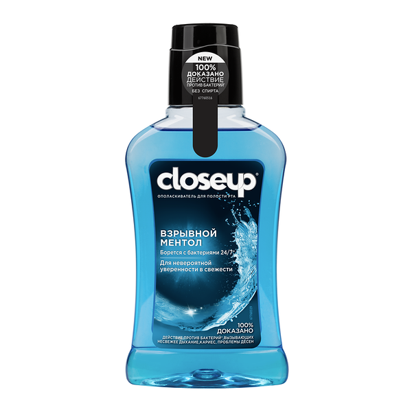 Ополаскиватель для полости рта CloseUp Взрывной Ментол 250 мл