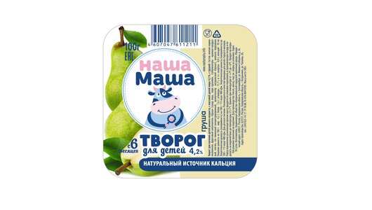 

Творог Наша Маша для детского Питания Груша 4,2% без змж