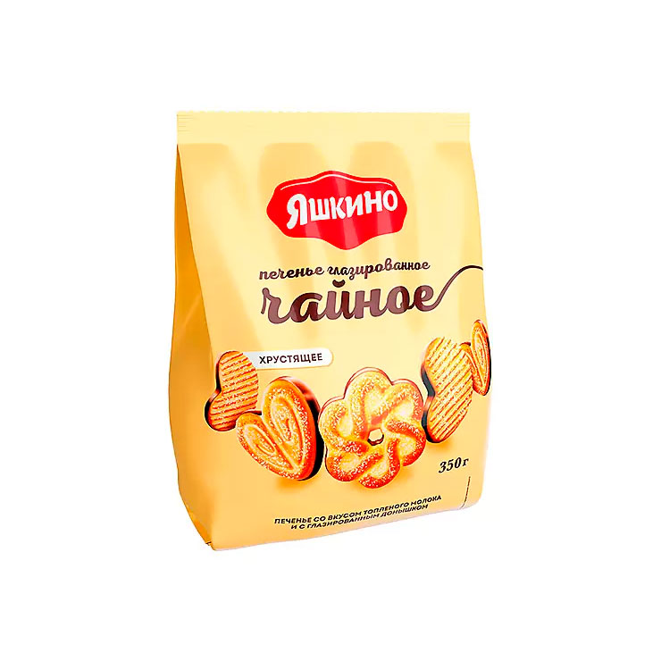 

Печенье Яшкино Чайное с глазурью 350 г