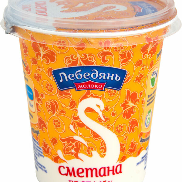 Сметана ЛебедяньМолоко, 15%