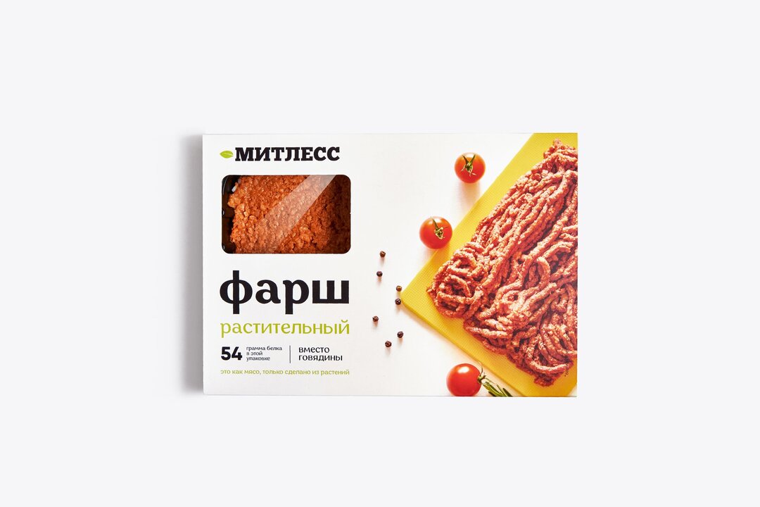 

Фарш Митлесс растительный с ароматом говядины 400 г Продукт замороженный