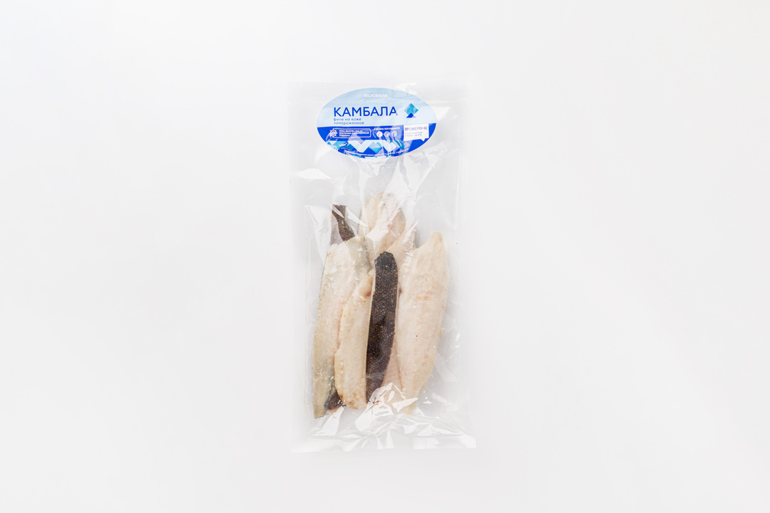 

Камбала филе на коже продукт замороженный 500 г