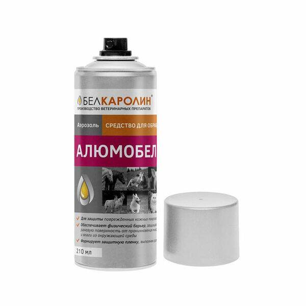 Алюмобел Спрей для обработки ран для кошек и собак, 210мл