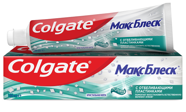 Зубная паста Colgate МаксБлеск Кристальная мята, 100мл