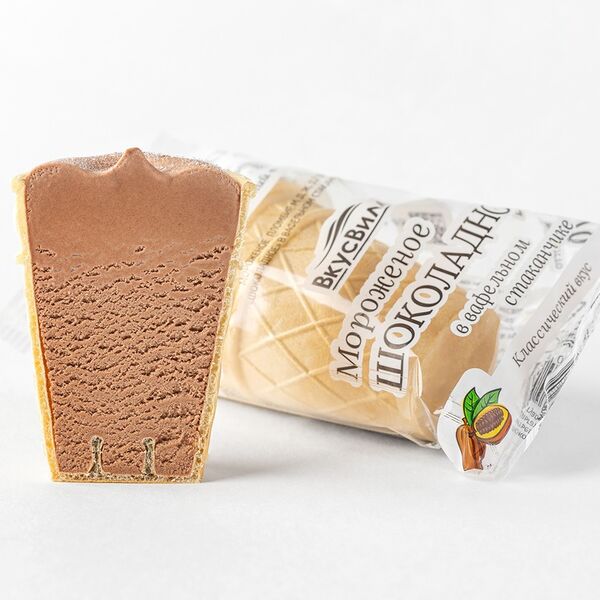 Мороженое шоколадное в ваф. стаканчике(Продукт замороженный)