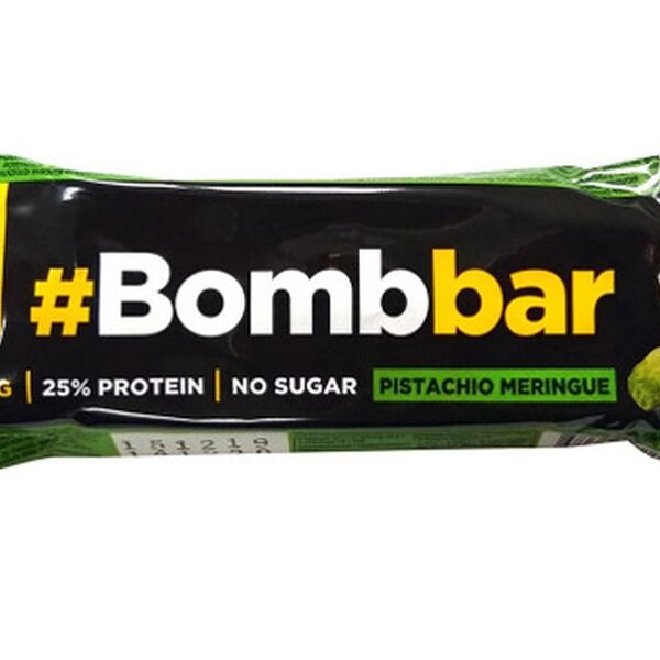 Bombbar батончик протеиновый глазированный Фисташковая меренга 40 г 1 шт