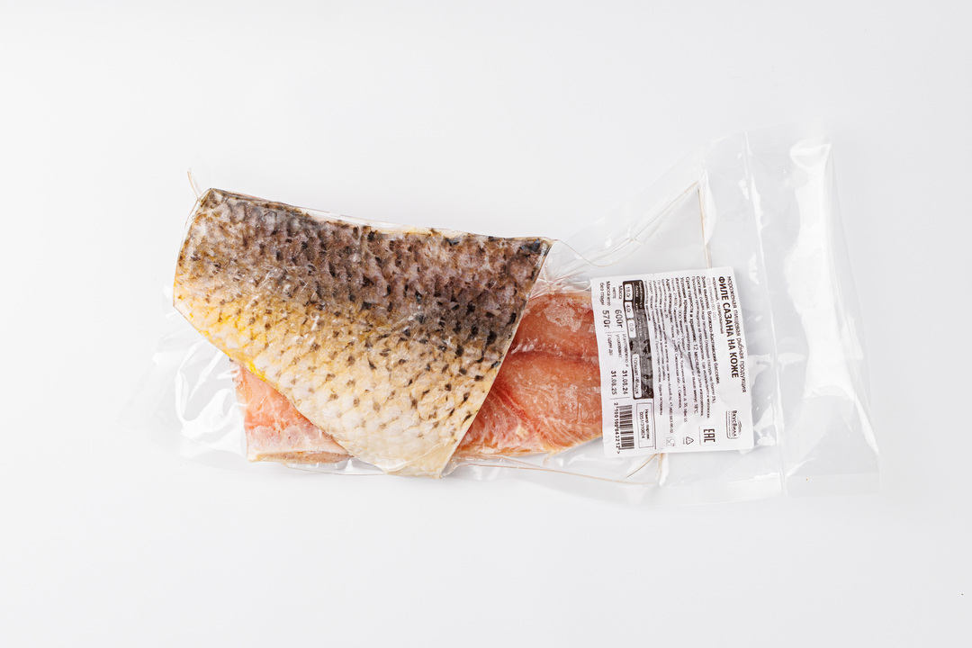 

Сазан филе на коже ВкусВилл замороженный 600 г