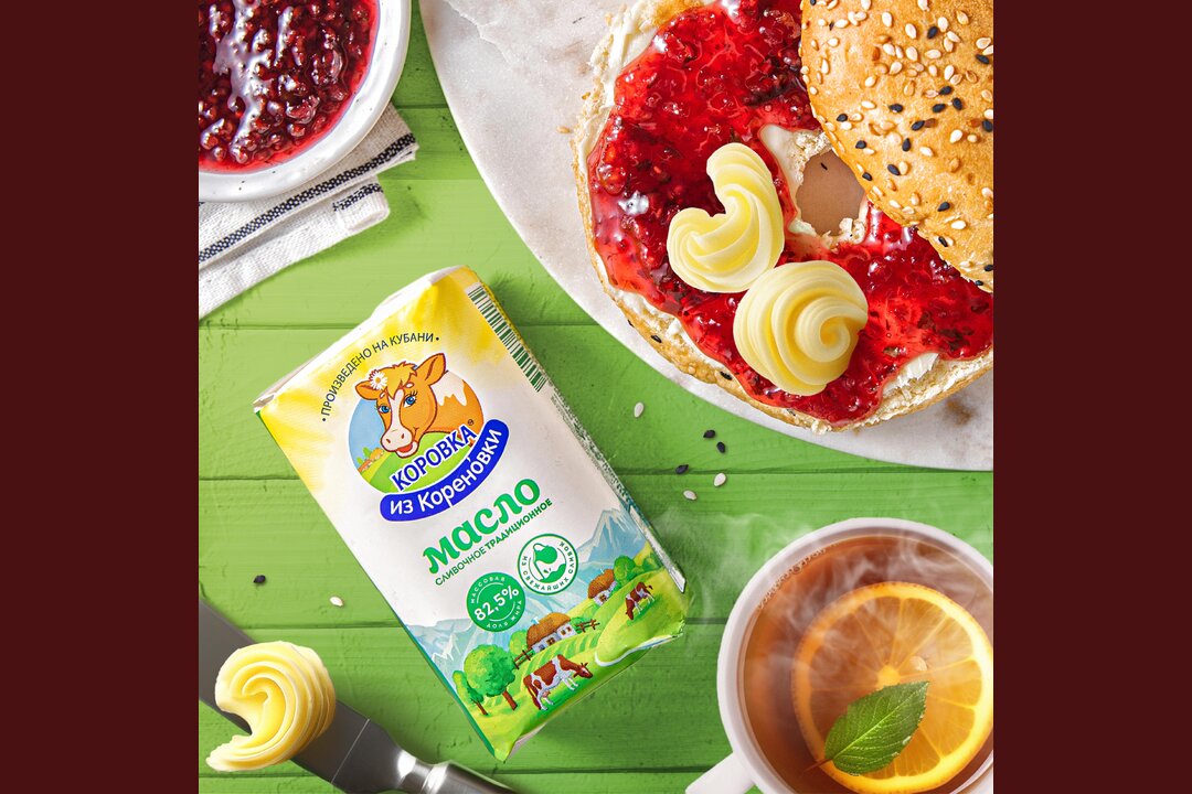 

Масло сливочное Коровка из Кореновки Традиционное 82.5% 170