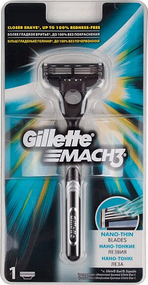 Для бритья бритва и сменная кассета Gillette Mach3 1 шт