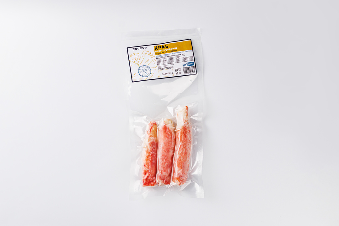 

Краб первая фаланга варено-мороженая (Продукт замороженный)