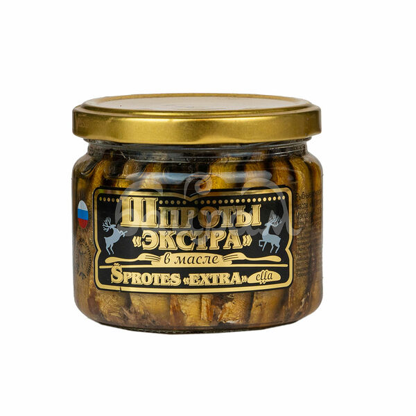 Шпроты Вкусные Консервы 270гр Экстра в Масле ст/б