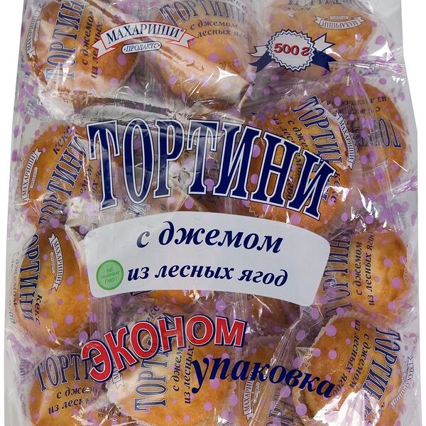 Изделия сдобные Тортини с джемом лесные ягоды