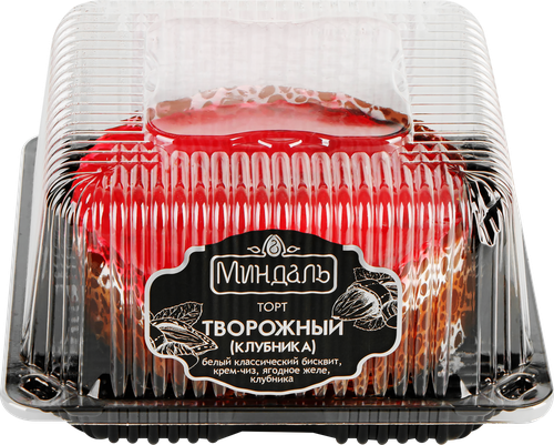 

Торт Миндаль Творожный с клубникой 400 г