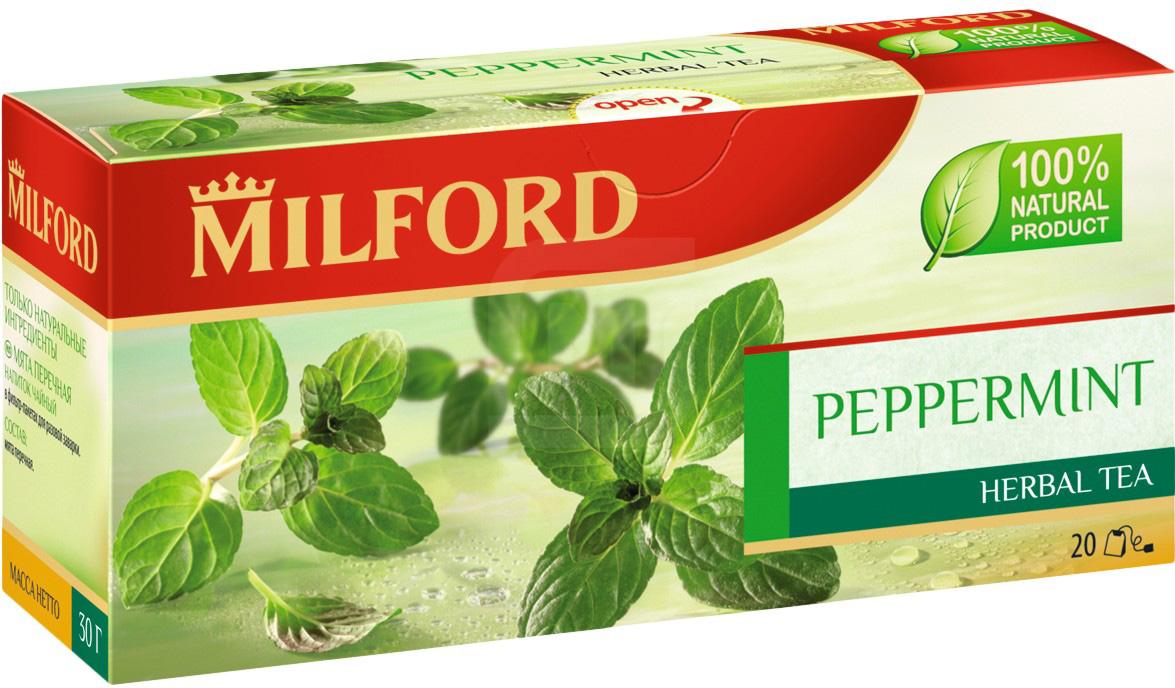 

Чайный напиток Milford мята пакетики 20шт