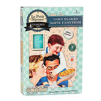 Хлопья кукурузные Le Petit Dejeuner TSAKIRIS FAMILY Corn flakes (без глютена) Tsakiris Family AE
