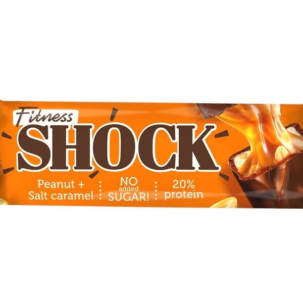 Батончик глазированный Fitnes Shock Карамель 50 г
